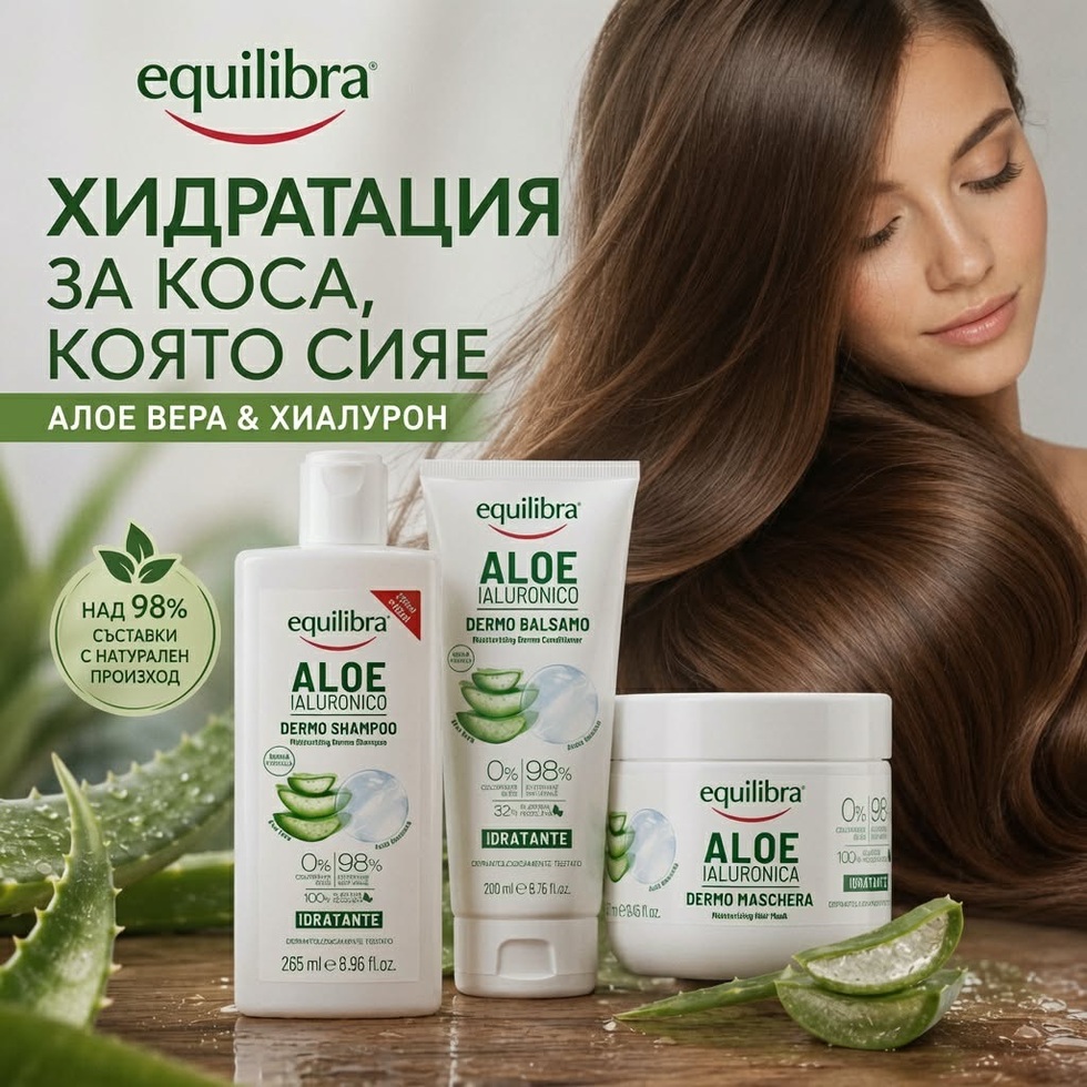 Hidratacia za kosa s aloe i hialuron